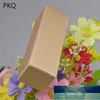 Presentförpackning 50st GOLD KRAFT Papper Box Läppstift / Läppglans Förpackning Lång Förpackning Kosmetisk Förvaring 2.5x2.5x8.5cm1