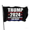 5 Styl 2024 Trump Flag 90 * 150 cm US Prezentacja wyborcza Flaga Poliester Materiał Trump 2024 Flagi Banery T2I52072