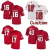 NCAA College Jerseys NC State Wolfpack 3 Emeka Emezie 5 Tabari Hines 8 Ricky Person Jr 16 Bailey Hockman Custom Football Stitched