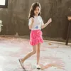 Children Clothes Tshirt + Pants 2PCS Costume For Girls Casual Style Girl Set Summer Kids Clothing 6 8 10 12 14 210527