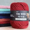 1PC ball 100g Yak Yarn Thick DIY Knitting Cashmere Wool colourful Quality Sale Knitted Chunky 1pcs DK Sweater wholesale Y211129