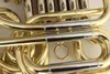 4 tasti F / BB Doppia YHR-668D French Horn Brass Oro Color Professional Virtuoso Horns Strumento musicale con custodia