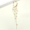 Alloy + Simulated Pearl Ear Cuff Long Tassel Earrings Women's Earring Jewelry E6590