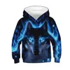 3d print wolf jongens hoodies jassen lente herfst bovenkleding voor kinderen capuchon sweatshirt kleren kinderen met lange mouwen pullover tops 2111103951966