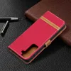 Cowboy Jean Canvas PU Leather Wallet Flip Cover Case for Samsung A10 A20 A30 A40 A50 A70 A51 A71 A21 A01 A02 A11 A41 A31 A12 A32 A52 A72 A825G