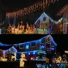 Luzes da corda LED Cachoeira Cachoeira Corda de Luz 5m Droop 0.4-0.6M Christmas Fadas de Natal Luzes Ao Ar Livre Jardim Jardim Eaves Decoração