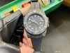 メンズウォッチ40mm GMT ZY 2836自動機械的運動サファイアクリスタルミラーエメラルド発光カーボン繊維材料Orrogio Di L男性腕時計