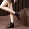 Boots Female 58025 Winter Women Casual Ankle Flat Heel Fashion Natural Leather Womens Booties Shoes Plus Size for 7269 s