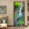 Chinesischer Stil Wasserfall Landschaft Po Wandbild Tapete 3D Home Decor Wohnzimmer Küche Tür Aufkleber PVC Selbstklebender Aufkleber 2241W