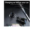 2 in1 Led Digital Display Dual USB Universal Charger For Phone 12 11 Samsung Huawei Car Fast charging adapter