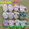 3-8 8-15 år Kids KN95 Masker Barn Designer Engångsplan Mask 5 Lager Skydd För Student Boys Tjejer FFP2 Mascarilla Masque Enfant i US Stock