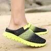 Homens de verão Sandálias Respirável Mesh Sandália Sandália Sapatos de Praia Água Slippers Fashion Slides 210624