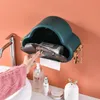 Hooks & Rails Creative Cloud Shape Toilet Paper Storage Box Cover Wall Mounted Punch Free Roll Holder Bathroom Waterproof Organizer Rack