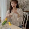 S-XL Oversize Women Blouses Spring Tops Femme Casual Lace Womens Blouse Fall Girls Shirt Långärmad Plus Storlek Blusas Höst 210423