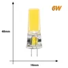 Bulbos 10x LED Cob No Strobe Flicking Light G4 3W 6W Substituir Halogéneo 30W 60W Ultra Bright Chandelier Lâmpadas DC 12V