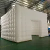 Personalized 4X4meters LED lighted inflatable cube tent square tents blow up po booth for Camping Party Wedding307m