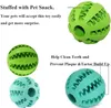 Dog Teething Toys Balls Durable Dogs IQ Puzzle Chew for Puppy Small Large Doggy Teeth Cleaning Chewing Playing Treat Dispensing 7cm 5Colors Blue