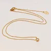2022 Singel CZ Diamond Pendant Rose Gold Silver Color Necklace For Women Vintage Collar Costume Smycken Endast med Bag64890898457670