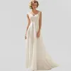 Sheer V Neck Beach Lace Modern Wedding Dress Sexy 2022 Sleeveless Court Train Beads Vintage Bridal Gowns