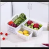 ハウスキーピング組織ホームガーデンドレイン冷蔵庫収納ボックスフルーツと野菜保存キッチンエルボトル付きプラスチック仕上げ