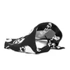 Bandana pour chien de compagnie Halloween crâne imprimé Polyester écharpe pour animaux de compagnie bavoirs pour collier de chien de taille moyenne accessoire de toilettage de fête serviette de salive