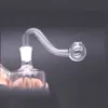 Whoelsale curvado tubo de queimador de óleo de vidro grosso 10mm 14mm 18mm masculino feminino bubbler queimador de óleo para tubos de água borbulhador bong acessórios para fumar