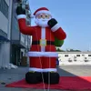 Babbo Natale gonfiabile gigante Gonfiabili all'aperto padre vecchio Decorazione Pubblicità personalizzata con luce a LED, nave libera