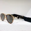 Gafas de sol piloto con montura metálica para mujer, lentes grises, estilo a la moda, con diadema 236Y