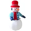 Decoraciones navideñas Decoración de muñeco de nieve inflable Juguetes al aire libre Holiday Blow arriba LED iluminado Gigante Yarda Césped