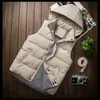 Mannen Custom Vests Jassen Mode Trend Hip Hop Mouwloze Zipper Hooded Vest Jassen Designer Tiener Winter Casual Slim Vaillet Bovenkleding