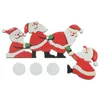 Kerstversiering Navidad Elk Santa Claus Deurframe Vakantie Houten Ambachten Hoek Ornament Decor