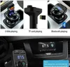 X8 CAR FMトランスミッタAUXモジュレーターBluetoothハンズフリーOレシーバーMP3プレーヤー3.1AクイックチャージデュアルUSBボックスパッケージ8117189