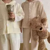 MILANCEL Automne Enfants Pyjama Ensemble Bref Garçons Dormeur Porter Filles Dormir Enfants Intérieur Vêtements 211130