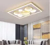 LEDシーリングランプライトクリエイティブノルディックベッドルームゴールデンクリスタルフラワー高級長方形リビングルーム