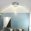 Plafoniere Lampada a LED trigeminale moderna a forma di forcella interna per cucina domestica soggiorno camera da letto illuminazione design curvo Soffitto