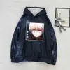 2021 Anime Hoodie Tokyo Ghoul Touka Pullovers Tops Långärmad Uniex Cloth Y0804