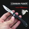 Coltello pieghevole in fibra di carbonio Coltelli tascabili portatili EDC Chiave EDC Coltelli pieghevoli medici Sopravvivenza chirurgica di autodifesa HW196