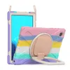 Funda resistente a prueba de golpes para Samsung Galaxy Tab A7 10,4 T500 T505 T507 T505N, soporte con correa para el hombro, funda para tableta para niños