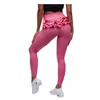 Ioga calças fitness esportes leggings babados leggings esportes feminino corrida calças de cintura alta yoga apertado calças esportivas mais 2xl h1221