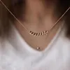 Sautoirs 2021 mode trombone chaîne collier femmes rétro couleur or épais serrure tour de cou colliers pour bijoux cadeau