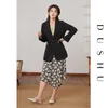 Duszu Plus Rozmiar Biuro Lady Casual Black Blazer Kobiety Wiosna Ograniona Żółta Kurtka Pasek Luźny Elegancki Blue Coat 211006