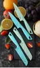 Kitchen Knives & Accessories #1201 Stainless steel fruit knife 6' with sleeve Nordic color peeler small for household use melon Cutting