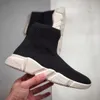 2021 Top Quality Speed ​​Trainer Black White Shoes Uomo Donna Red Casual Fashion Socks Boots 36-45 WB01