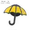 RJ Fashion 20Pcs/Lot HIMYM Brooch How I Met Your Mother Yellow Umbrella Blue Enamel Pin French Horn Women Jewelry Accessories