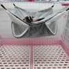 Små djur levererar hängmattor mjuk varm plysch husdjur säng hängande hängmatta swing bur tillbehör sätta leka sovande