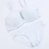 ブラジャーセットプラスサイズの女性ブラジャーと短いパンティ下着ランジェリーオーバーカップD eプッシュアップ2021