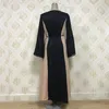 Vestido abaya bordado muçulmano elegante renda moda vende bem roupas étnicas250a