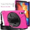 Heavy Duty Silicone Case with Shoulder Strap Rotatable Kickstand for Lenovo Tab P11 J606F Xiaoxin Pro 11.5 J706F Shockproof Cover