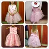 Kinder Kleid für Mädchen Sommer Kleider Blumendruck Baby Mädchen Hochzeit Party Weihnachten Kleidung Kinder Geburtstag Prinzessin Kleid Q0716