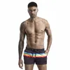 Sport da uomo corsa spiaggia Pantaloni corti arcobaleno costume da bagno pantaloncino Pantaloncini da surf movimento ad asciugatura rapida GYM Costumi da bagno per uomo